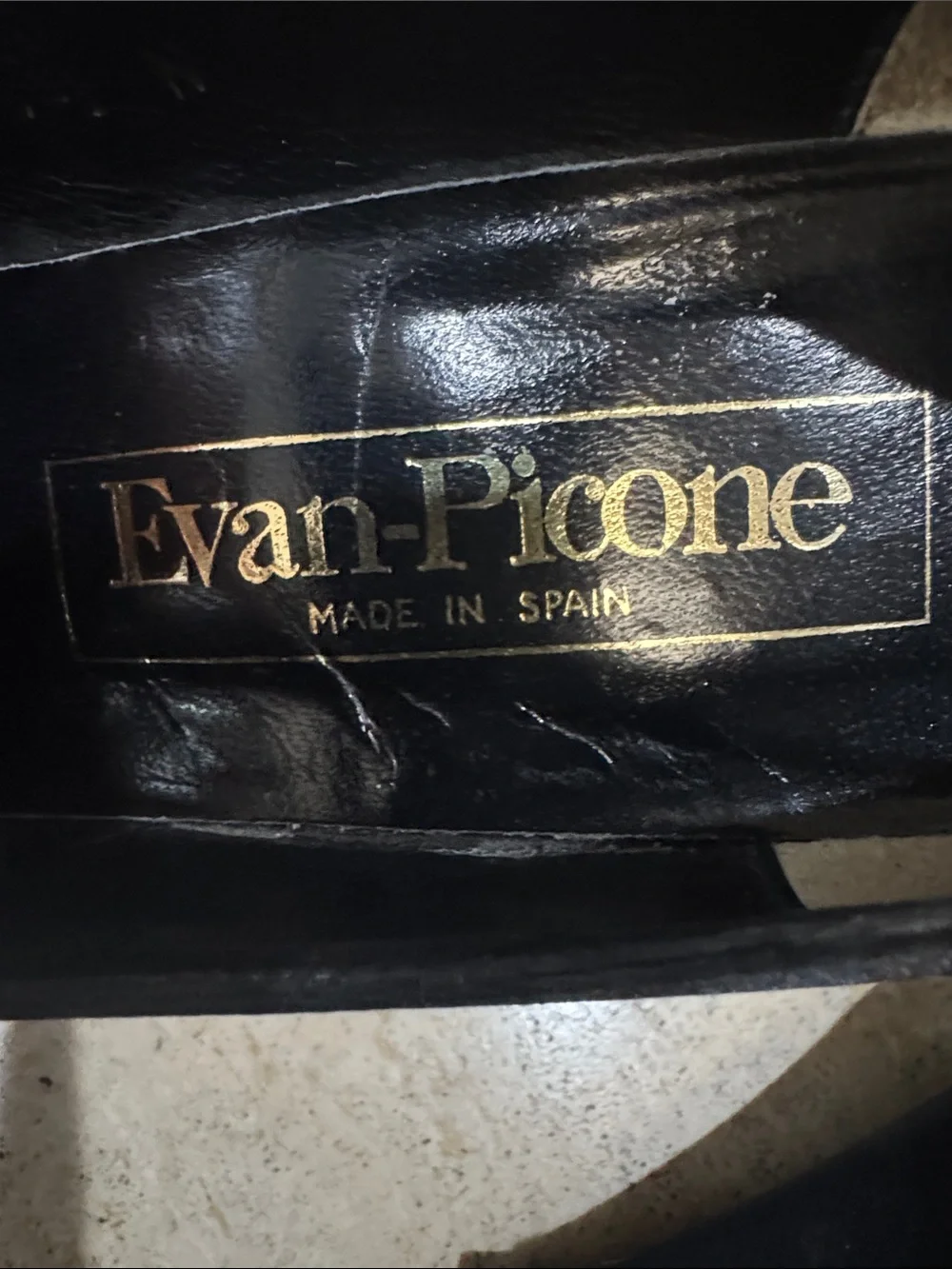 Evan Picone Black Velvet Pointed Pumps with Bow and Gold Rope